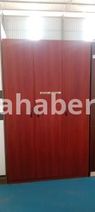 3-Door Wooden Wardrobe Cabinet